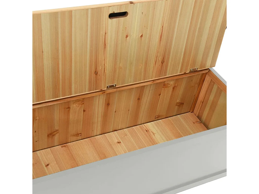 Sitzbank Grau 107x45x75,5 cm Massivholz Tanne