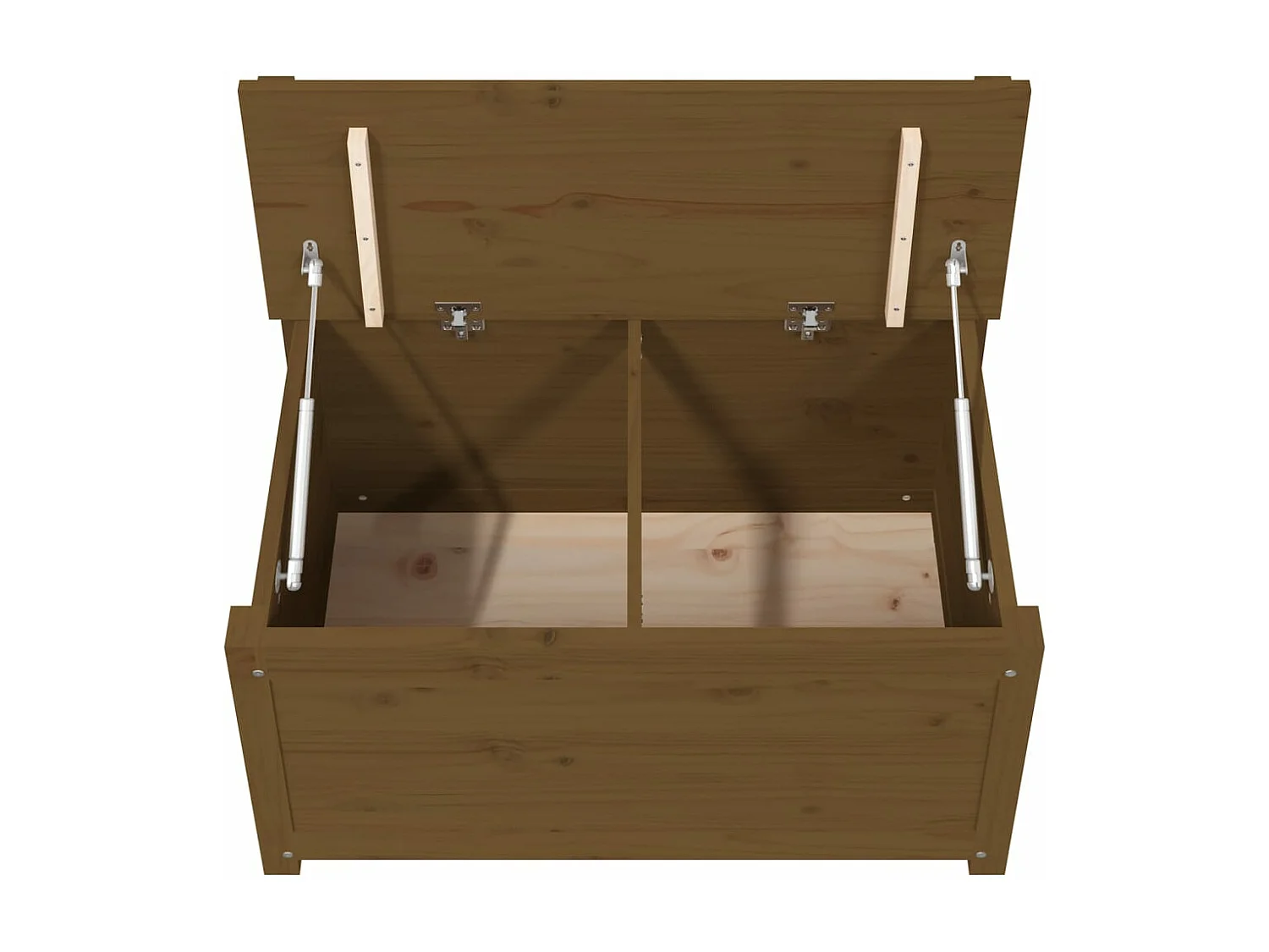 Banco de madera maciza pino marrón miel 80x41x77 cm