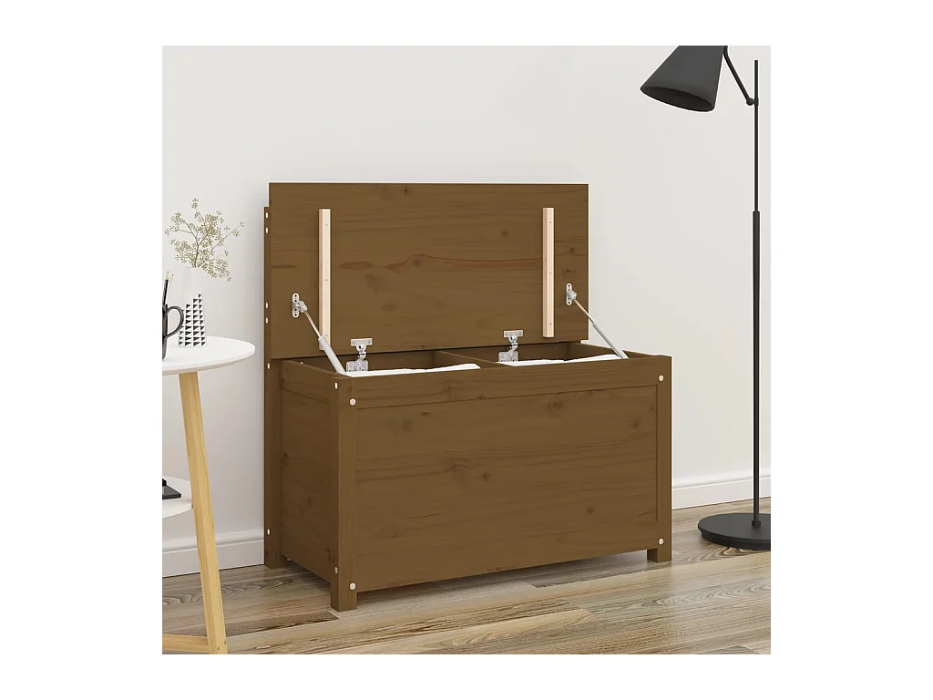 Banc Marron miel 80x41x77 cm Bois de pin massif