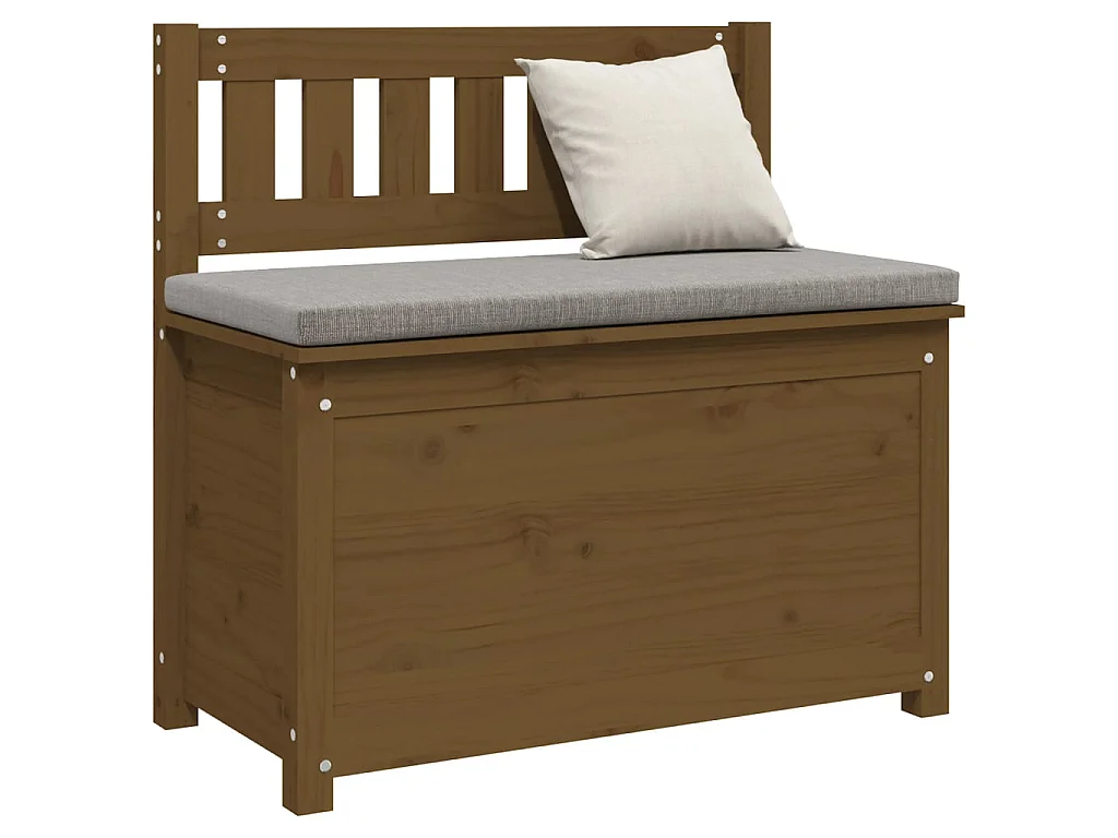 Sitzbank Honigbraun 80x41x77 cm Massivholz Kiefer