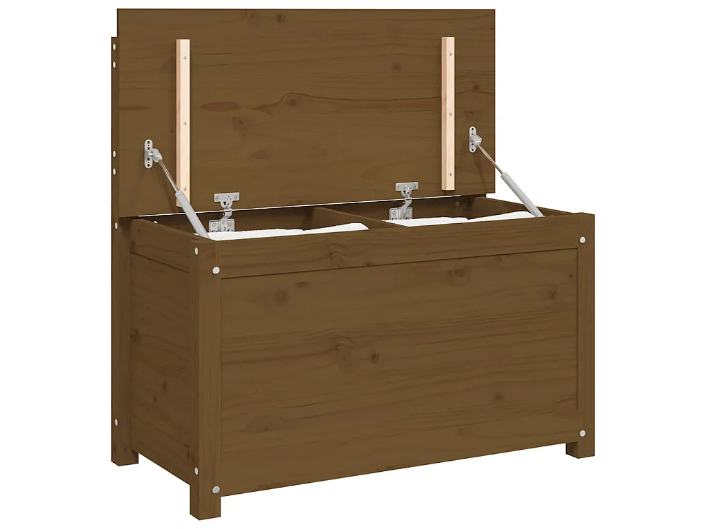 Sitzbank Honigbraun 80x41x77 cm Massivholz Kiefer