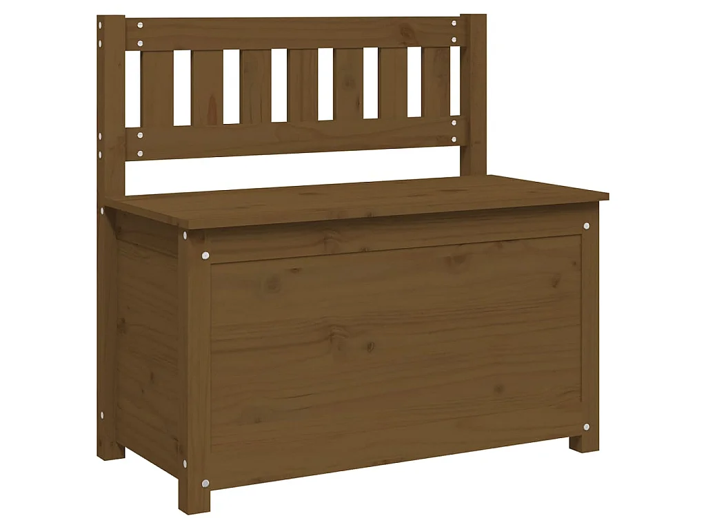 Sitzbank Honigbraun 80x41x77 cm Massivholz Kiefer