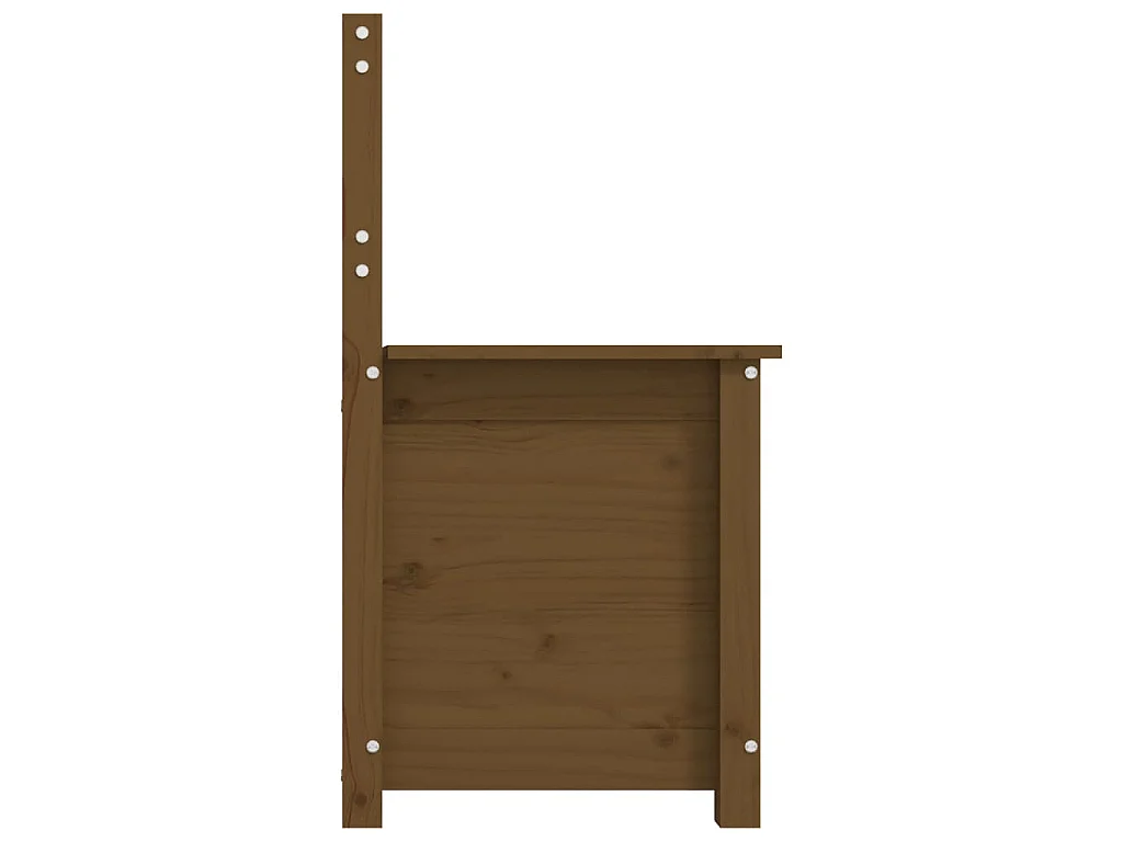 Sitzbank Honigbraun 80x41x77 cm Massivholz Kiefer