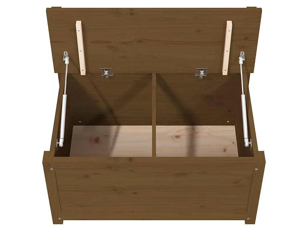 Sitzbank Honigbraun 80x41x77 cm Massivholz Kiefer