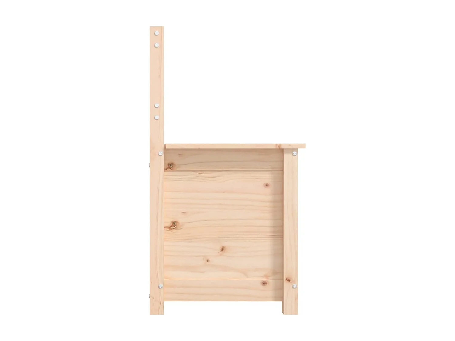 Banco de madera maciza de pino 80x41x77 cm