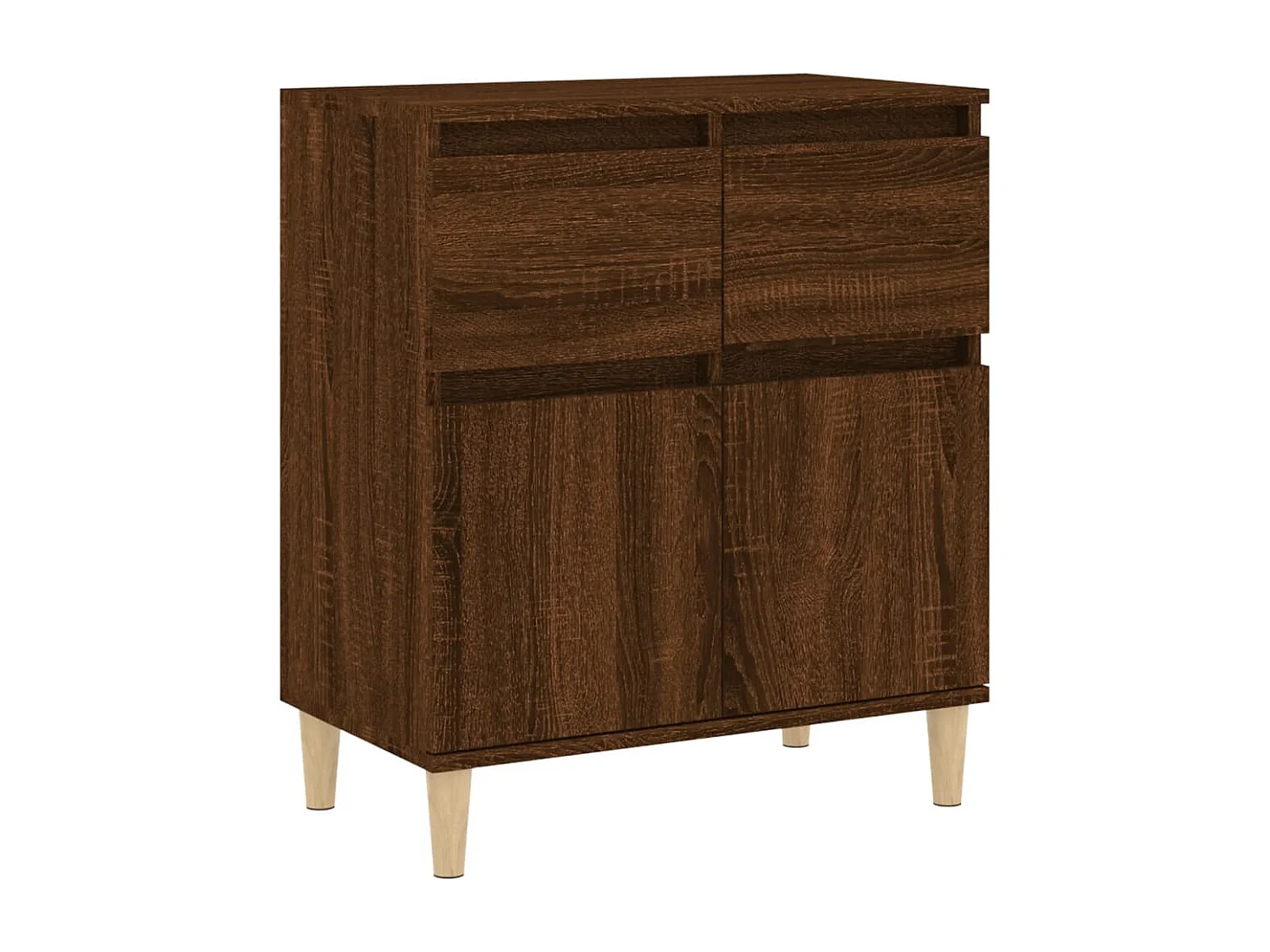 Buffet Chêne marron 60x35x70 cm Bois d'ingénierie