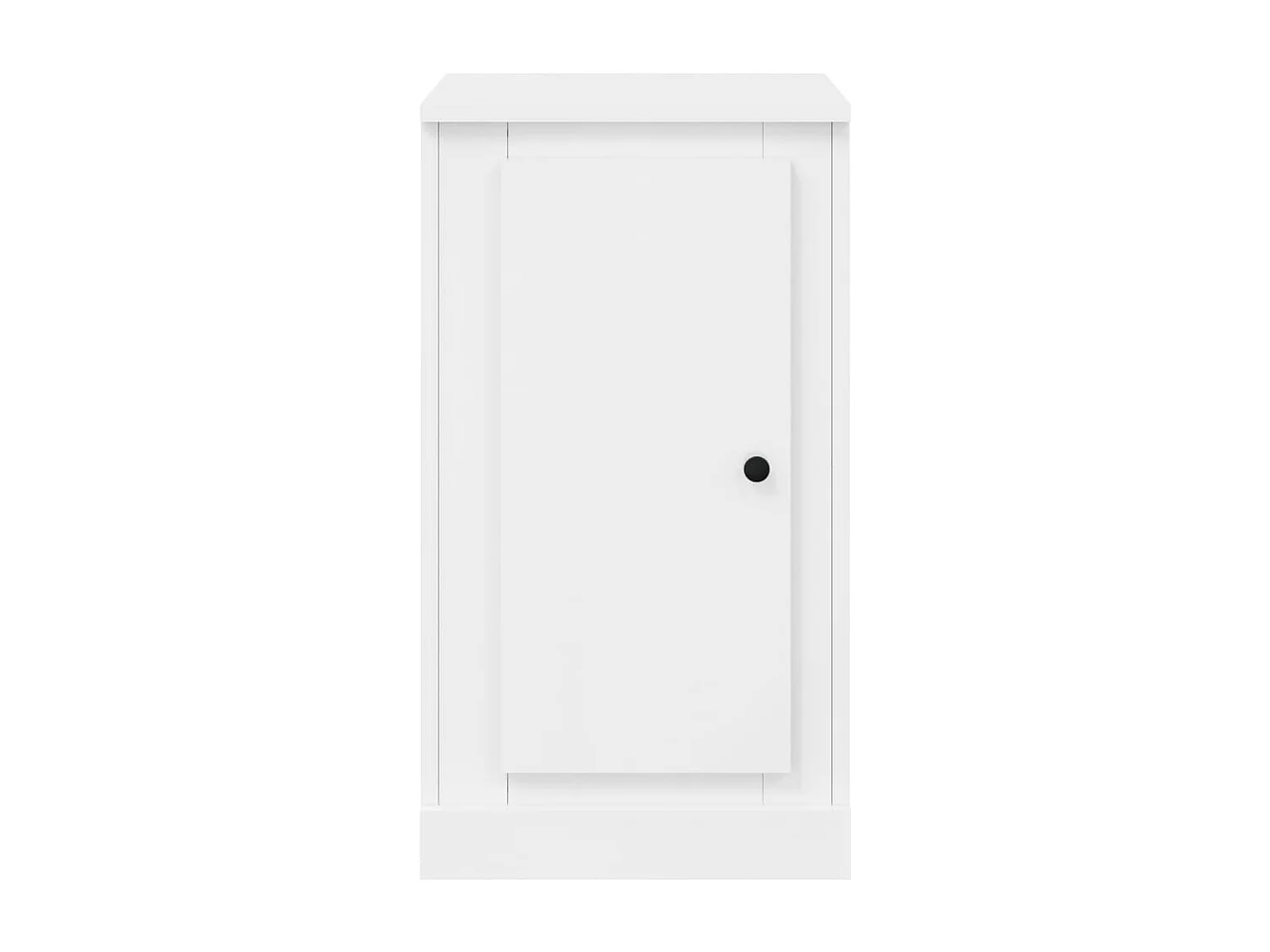 Dressoir 37,5x35,5x67,5 cm bewerkt hout hoogglans wit