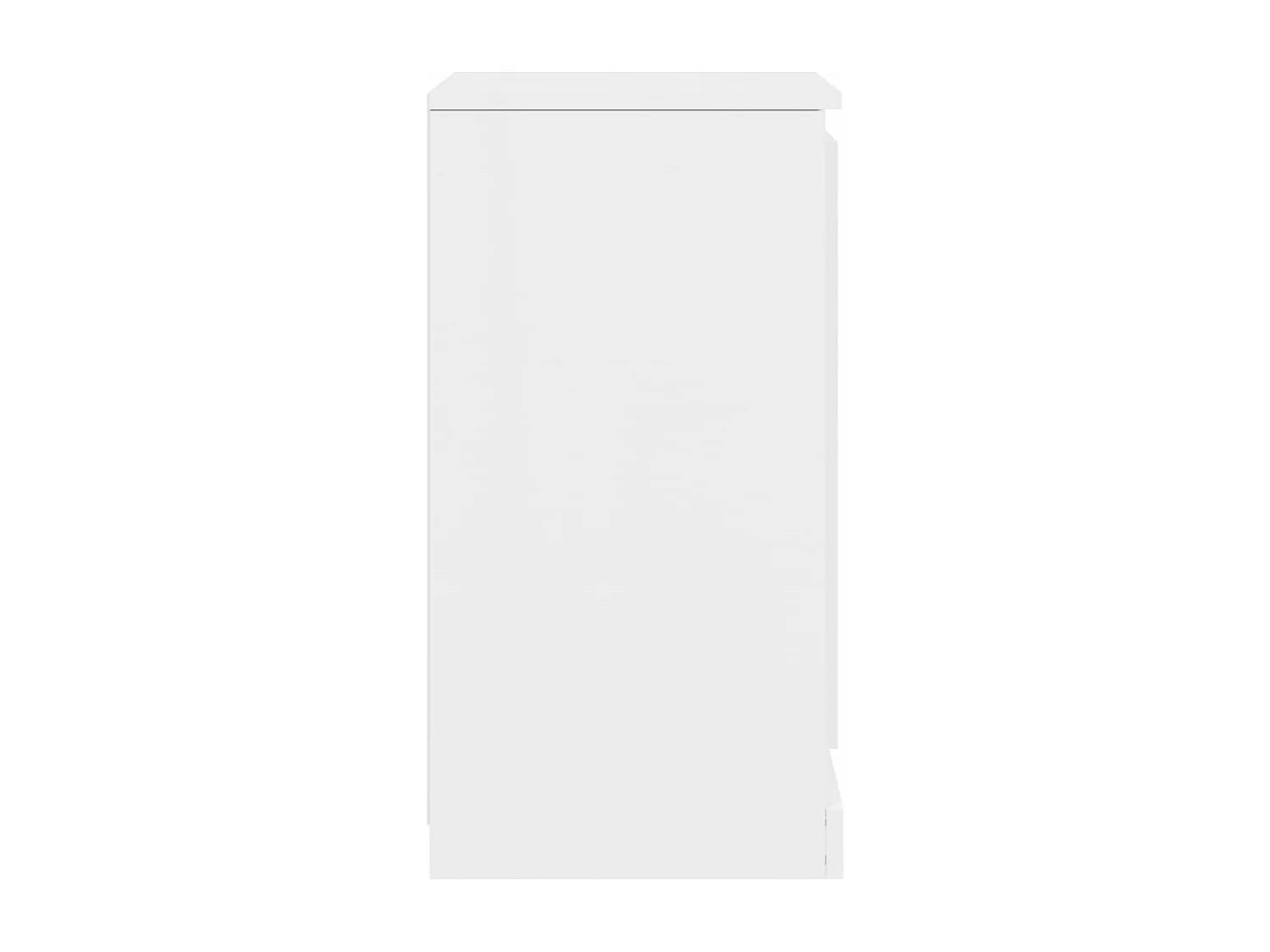 Dressoir 37,5x35,5x67,5 cm bewerkt hout hoogglans wit