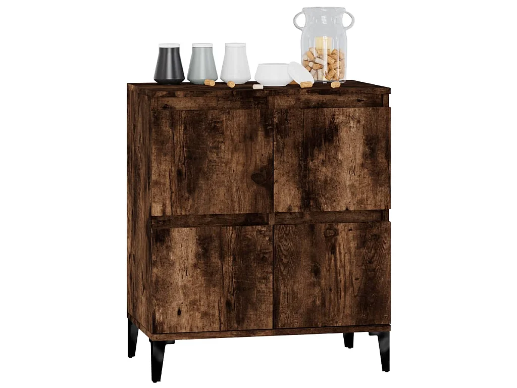 Buffet Chêne fumé 60x35x70 cm Bois d'ingénierie