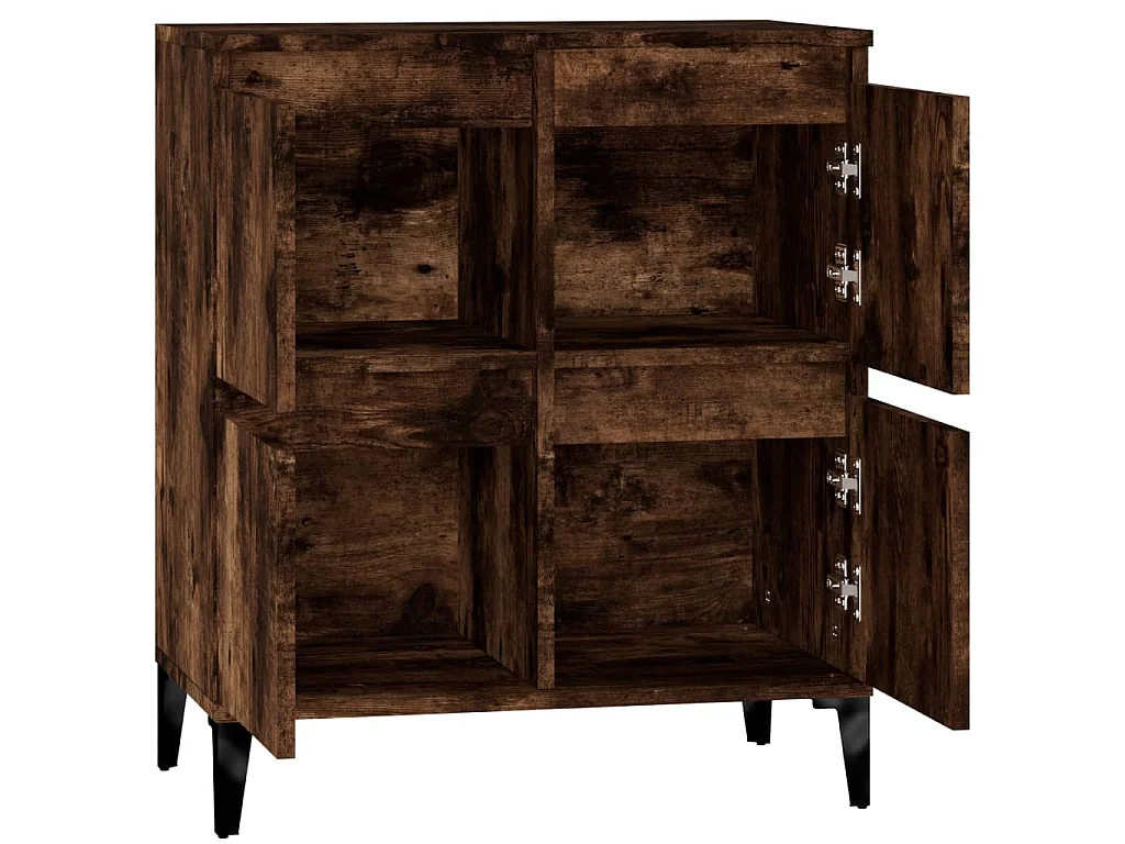 Buffet Chêne fumé 60x35x70 cm Bois d'ingénierie