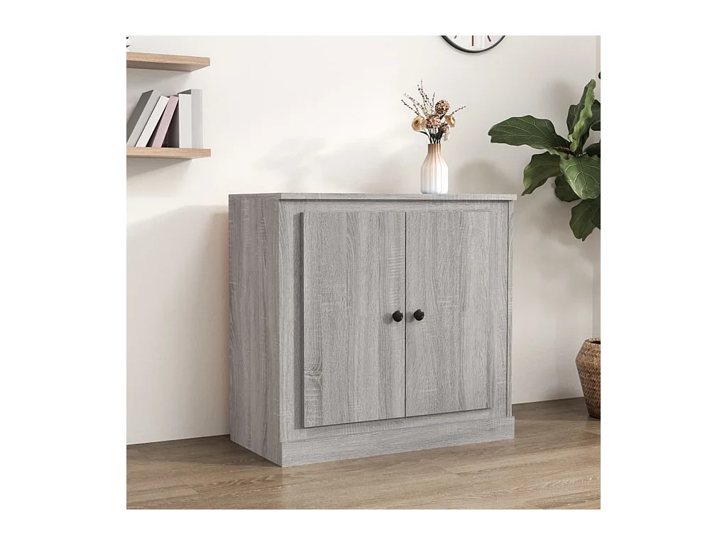 Buffet sonoma gris 70x35,5x67,5 cm bois d'ingénierie