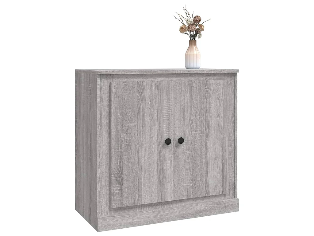 Buffet sonoma gris 70x35,5x67,5 cm bois d'ingénierie