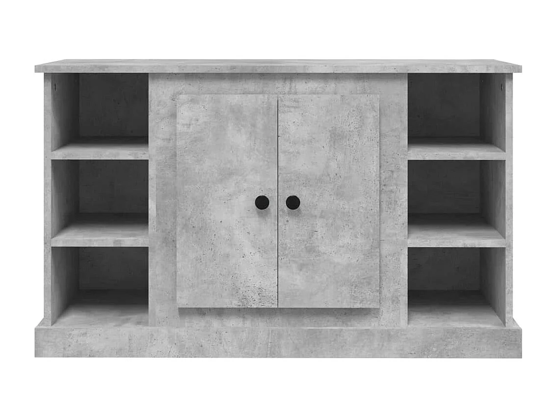 Buffet Gris béton 100x35,5x60 cm Bois d'ingénierie