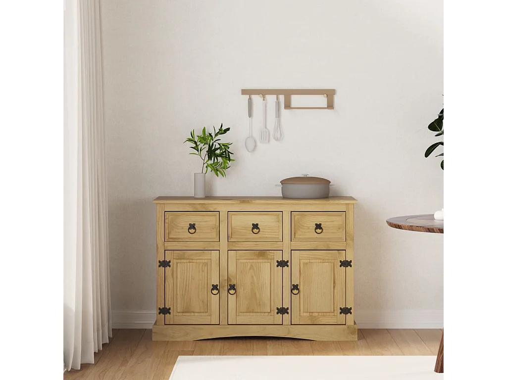 Buffet Corona 115x43x79,5 cm bois massif pin mexicain