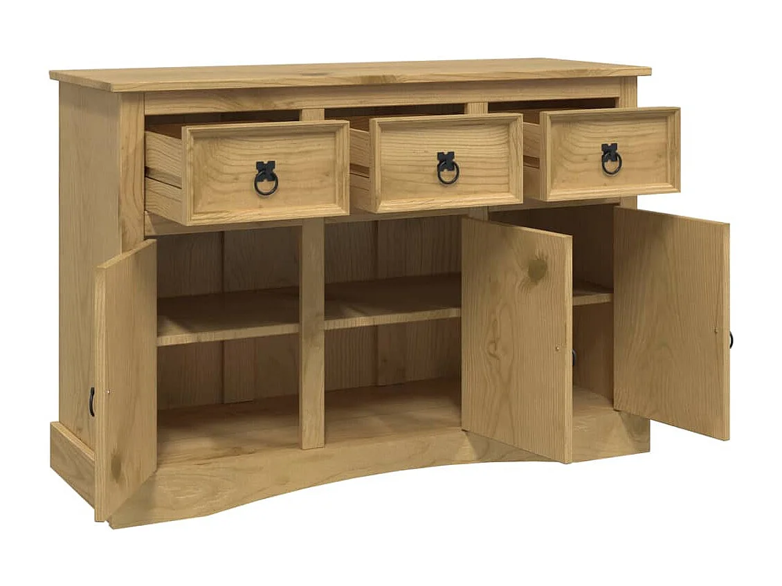 Buffet Corona 115x43x79,5 cm bois massif pin mexicain