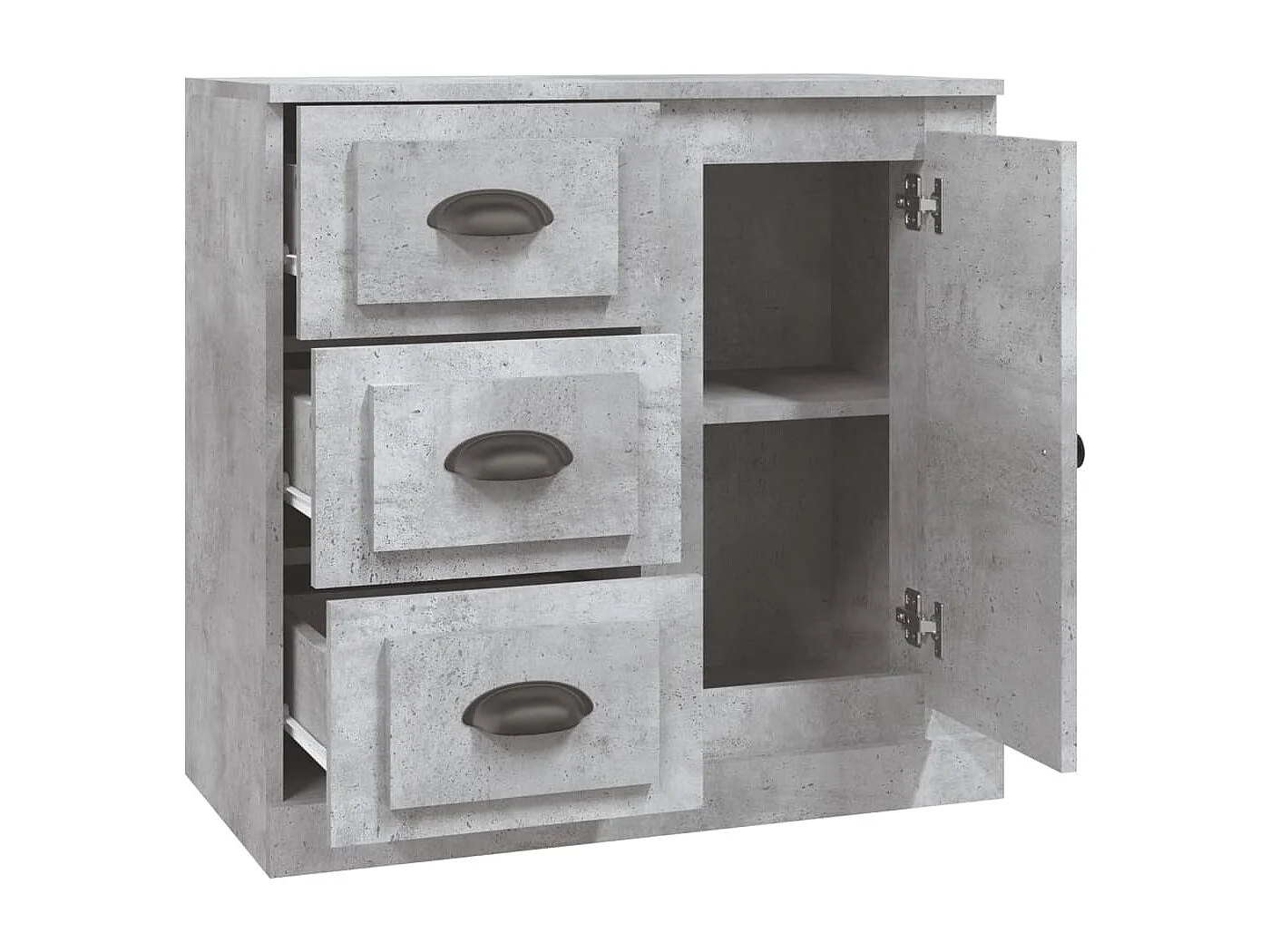 Sideboard Betongrau 70x35,5x67,5 cm Holzwerkstoff