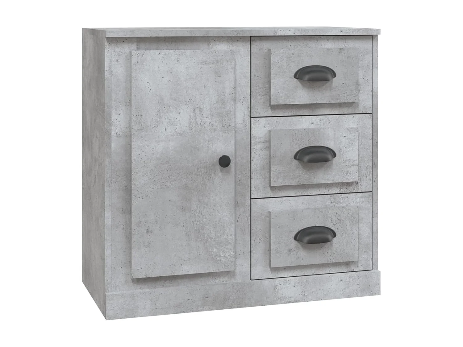 Dressoir 70x35,5x67,5 cm bewerkt hout betongrijs