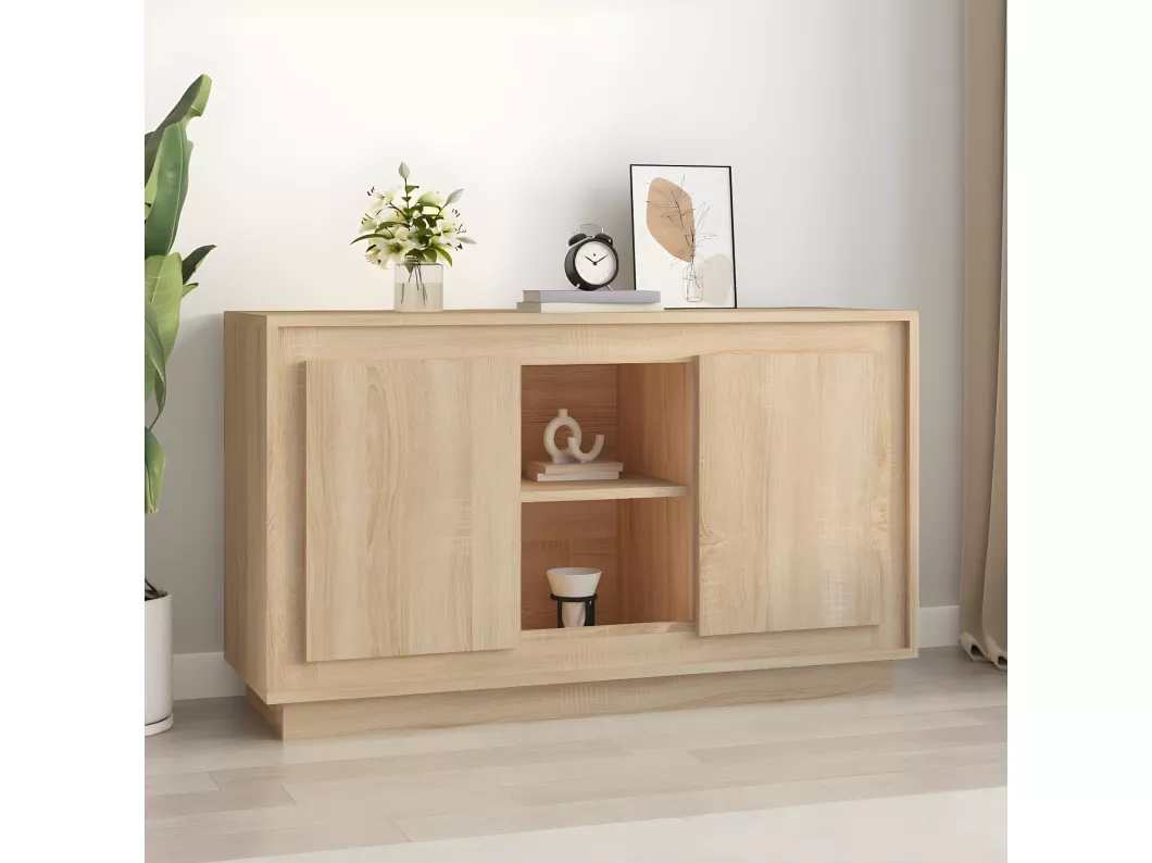 Kauf Unique Sideboard Sonoma-Eiche 102x35x60 cm Holzwerkstoff