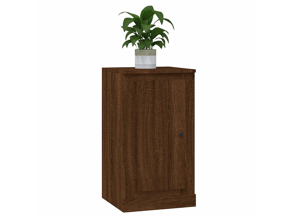 Buffets 2 pcs chêne marron 37,5x35,5x67,5 cm bois d'ingénierie