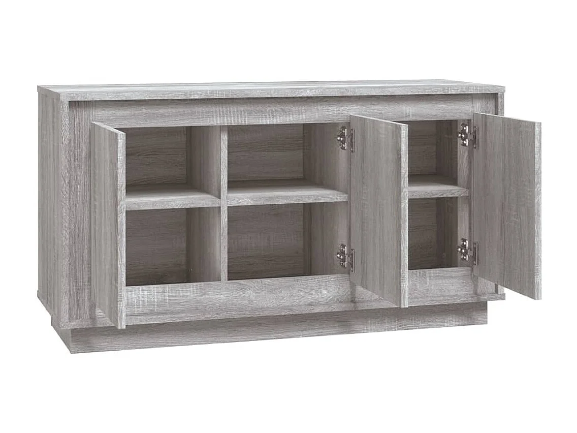 Sideboard Grau Sonoma 102x35x55 cm Holzwerkstoff