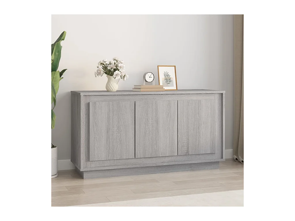 Buffet sonoma gris 102x35x55 cm bois d'ingénierie
