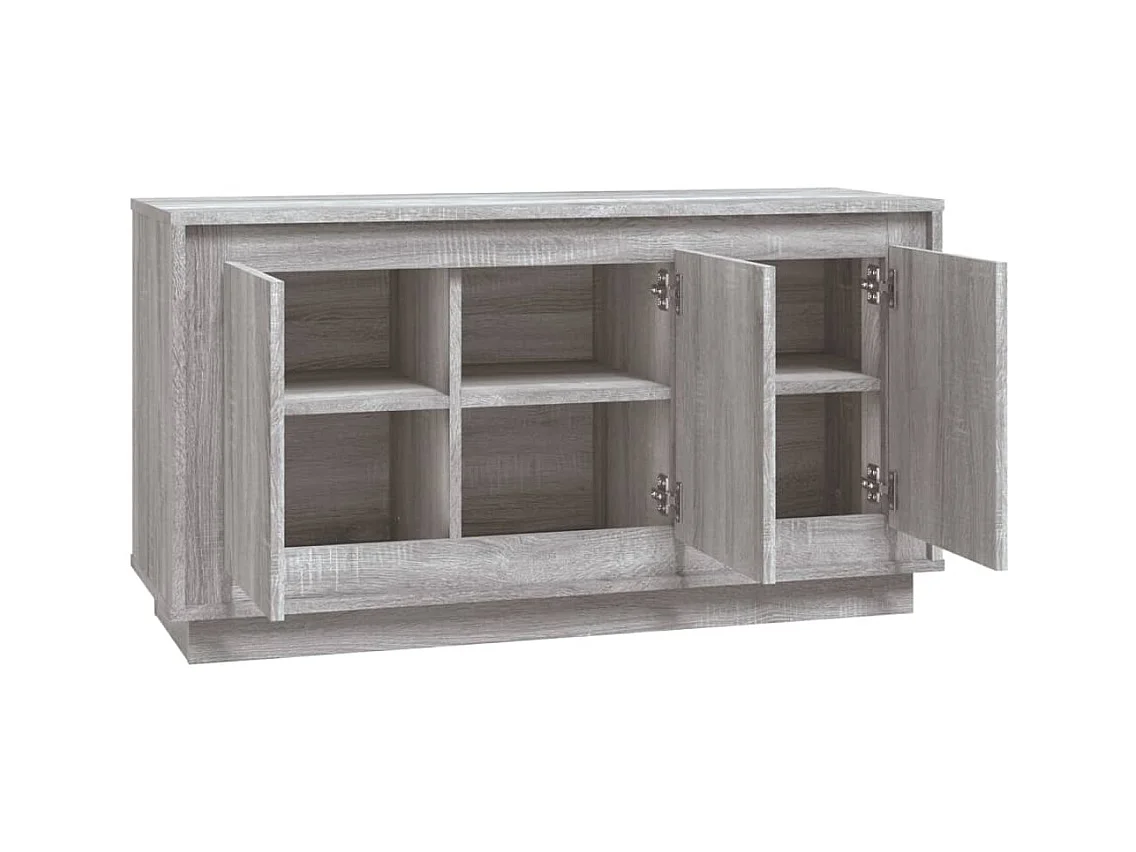 Buffet sonoma gris 102x35x55 cm bois d'ingénierie