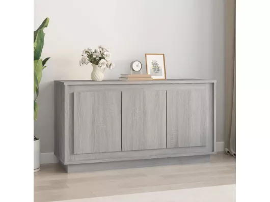 Kauf Unique Sideboard Grau Sonoma 102x35x55 cm Holzwerkstoff