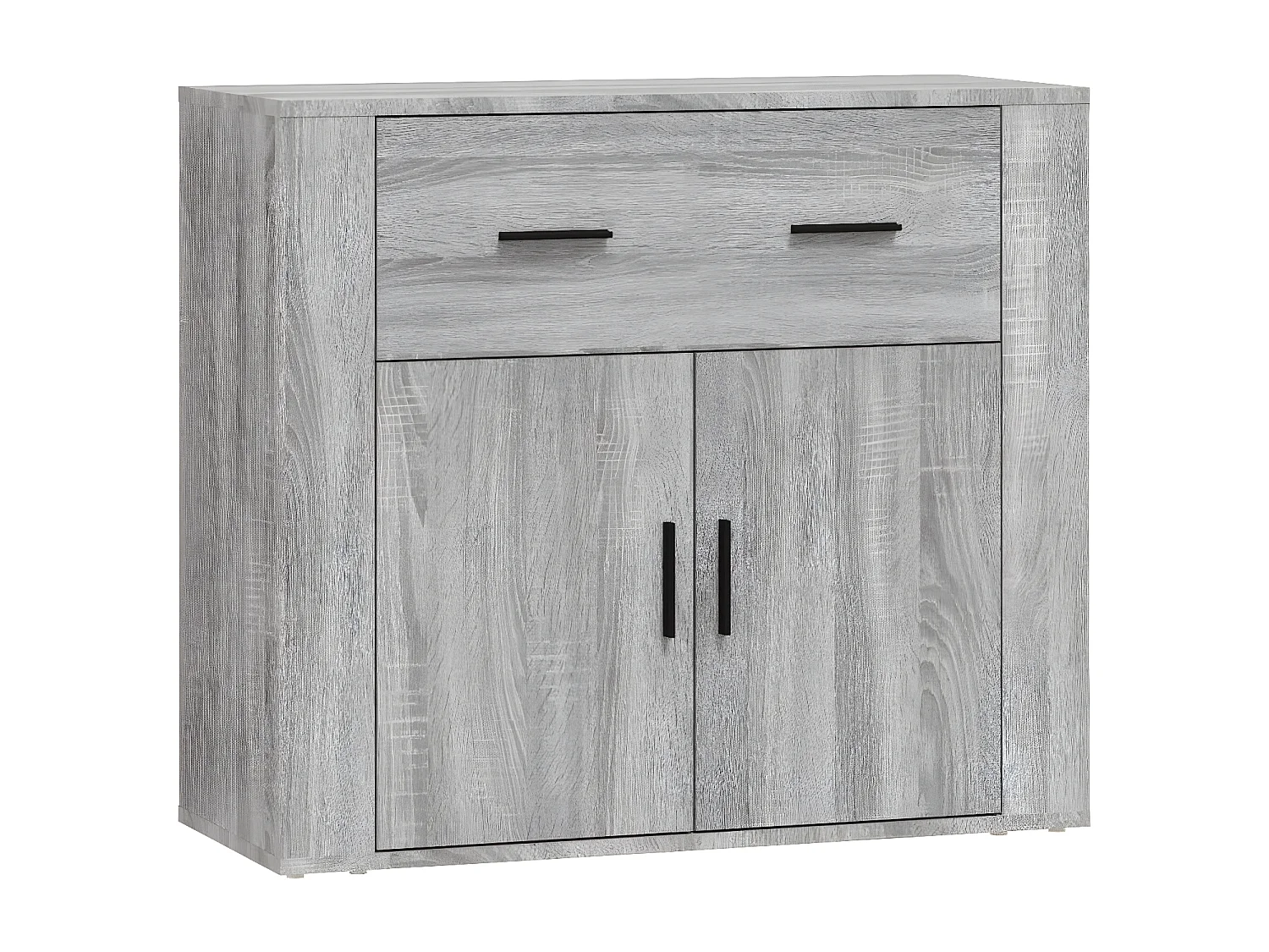 Buffets 3 pcs Sonoma gris Bois d'ingénierie
