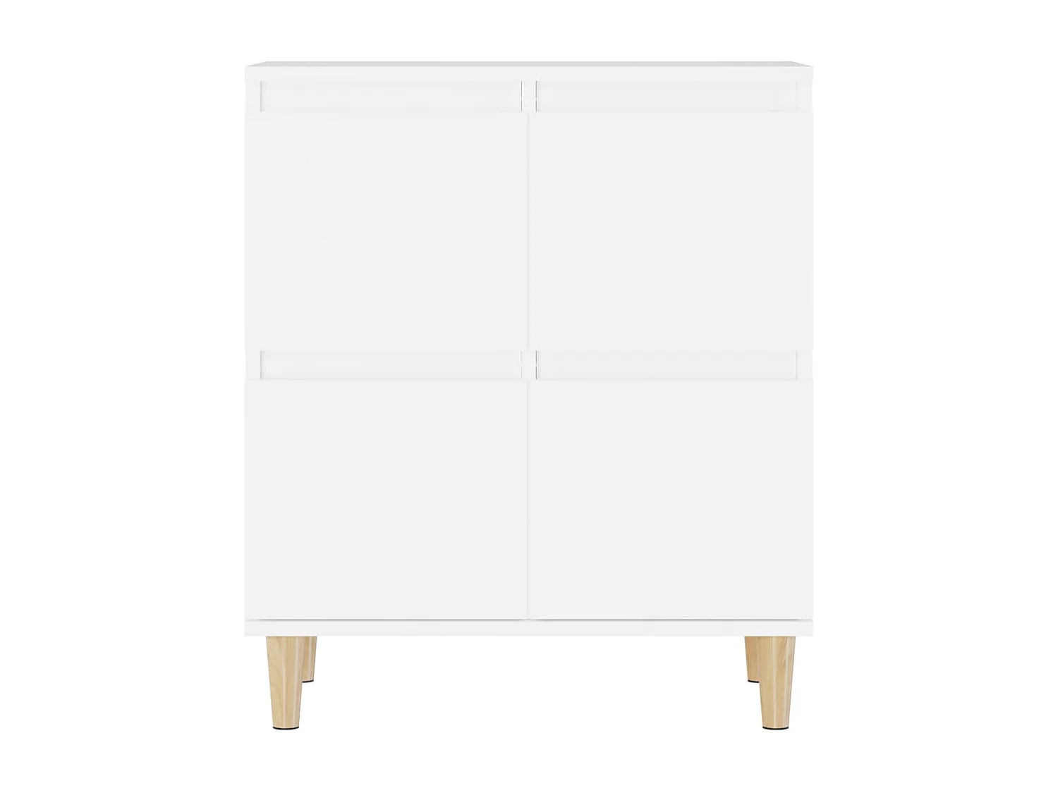 Dressoir 60x35x70 cm bewerkt hout wit