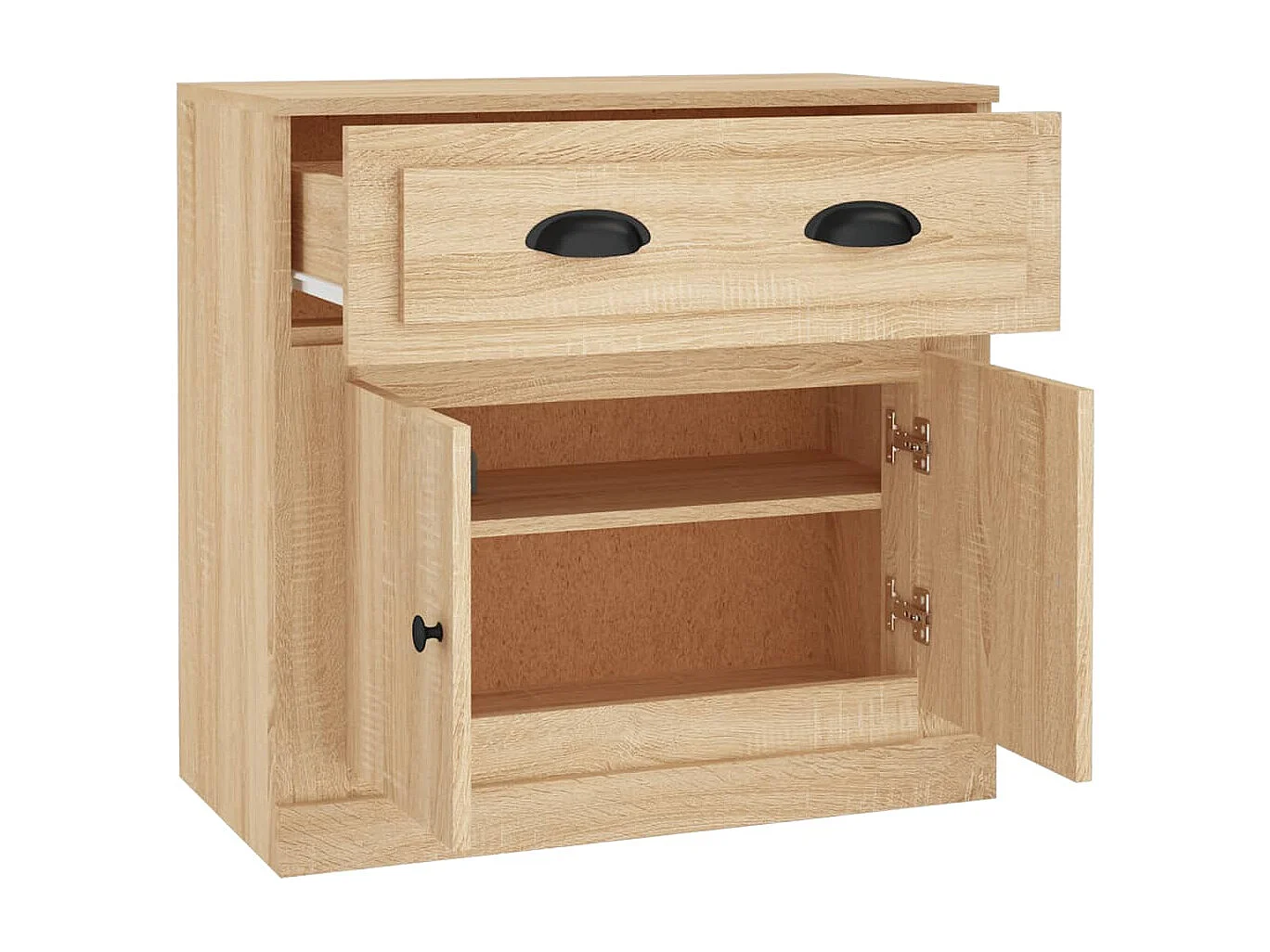 Buffet chêne sonoma 70x35,5x67,5 cm bois d'ingénierie