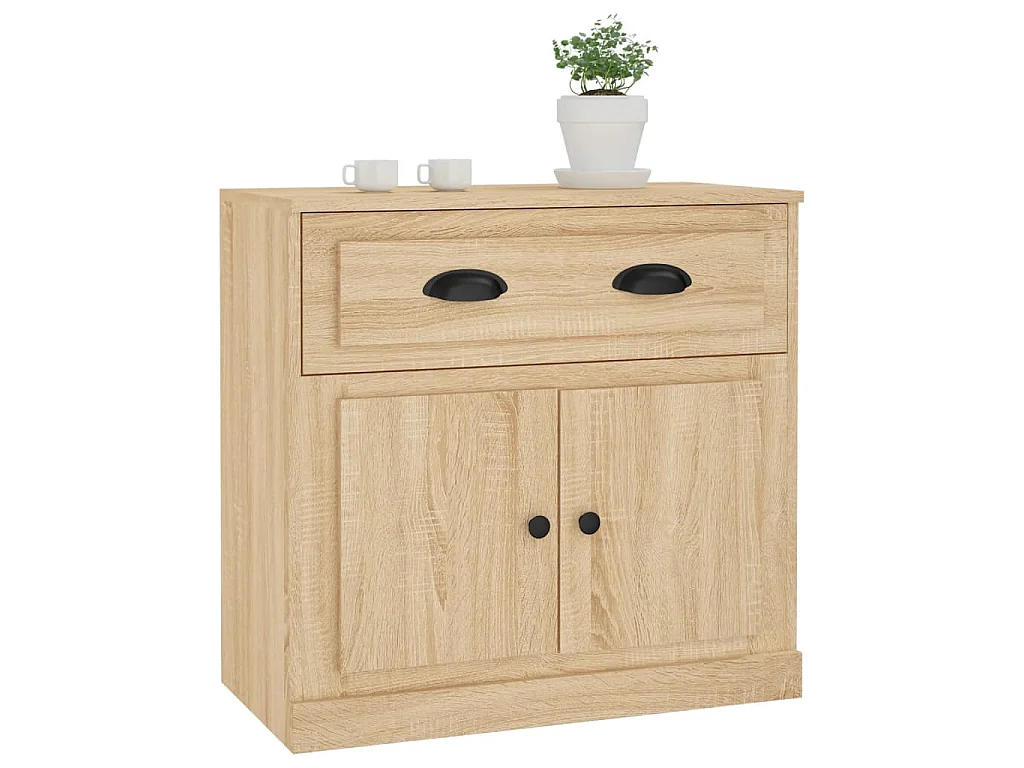 Buffet chêne sonoma 70x35,5x67,5 cm bois d'ingénierie