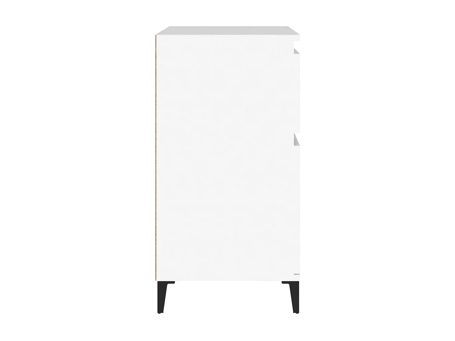 Aparador de madera contrachapada blanco 60x35x70 cm