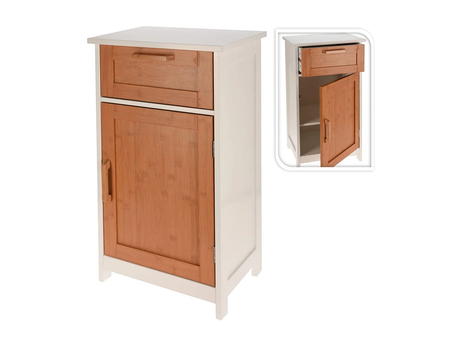 Schrank mit Tür und Schublade MDF