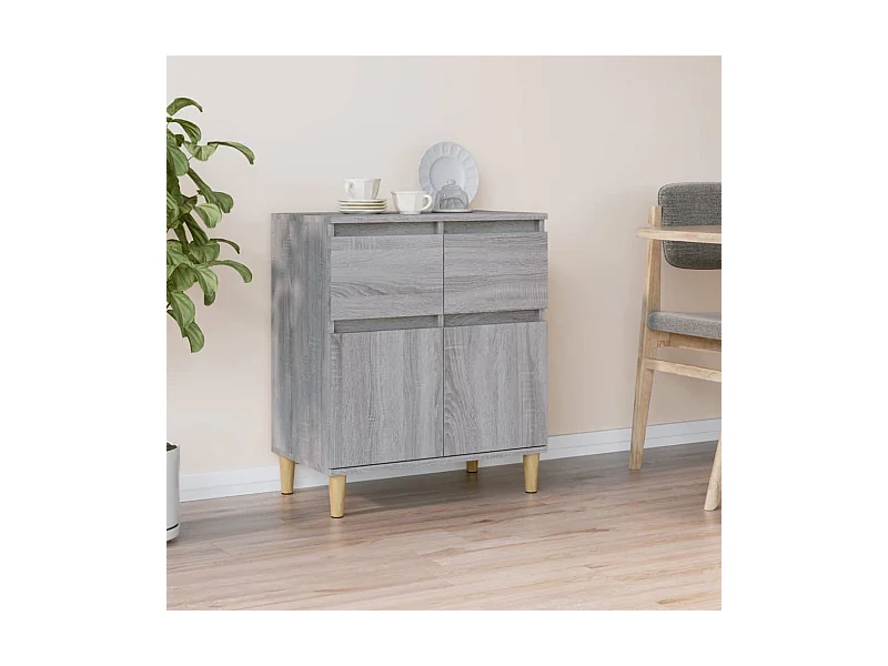 Sideboard Grau Sonoma 60x35x70 cm Holzwerkstoff