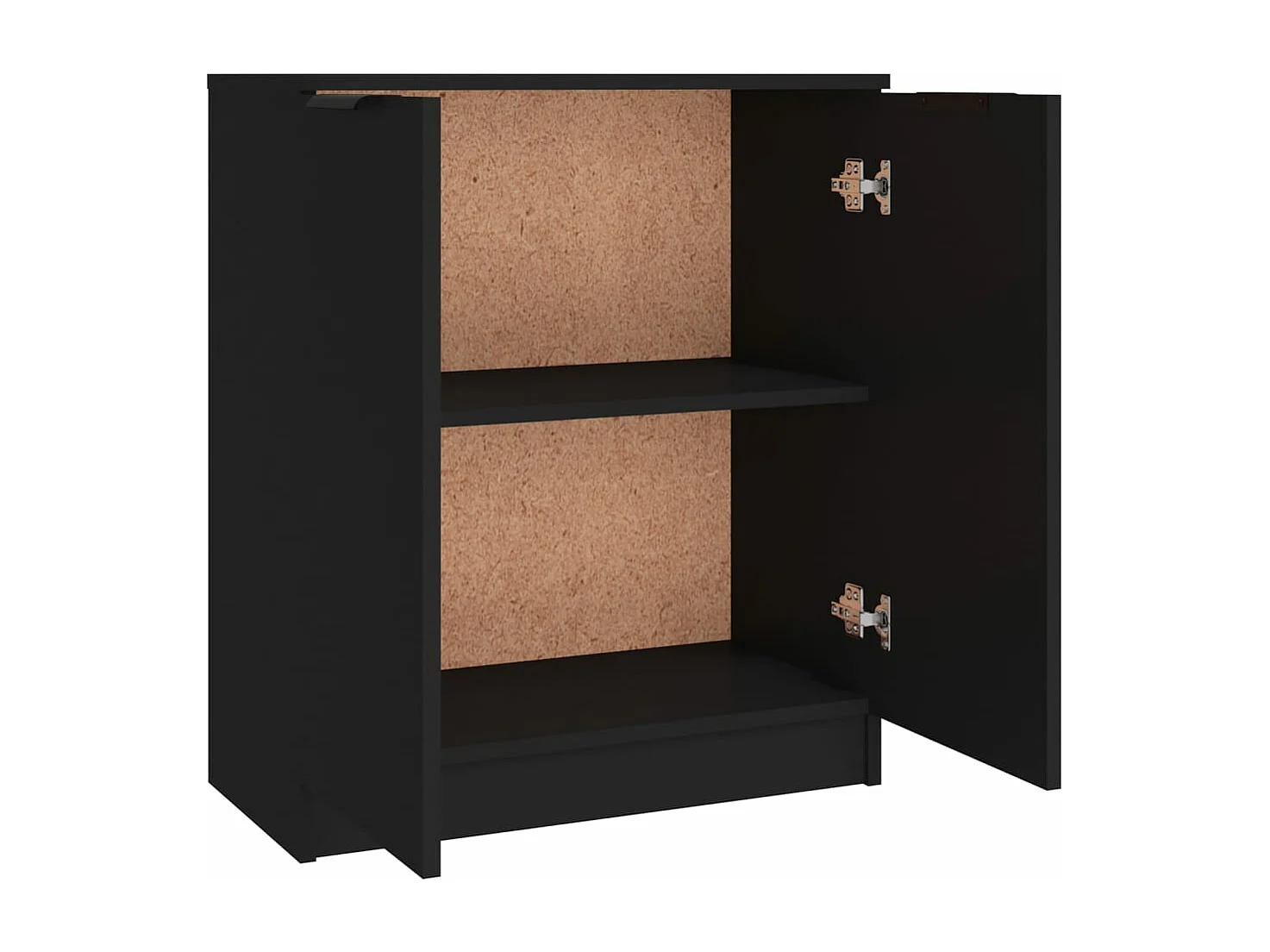 Aparadores 3 pcs derivados de madeira preto