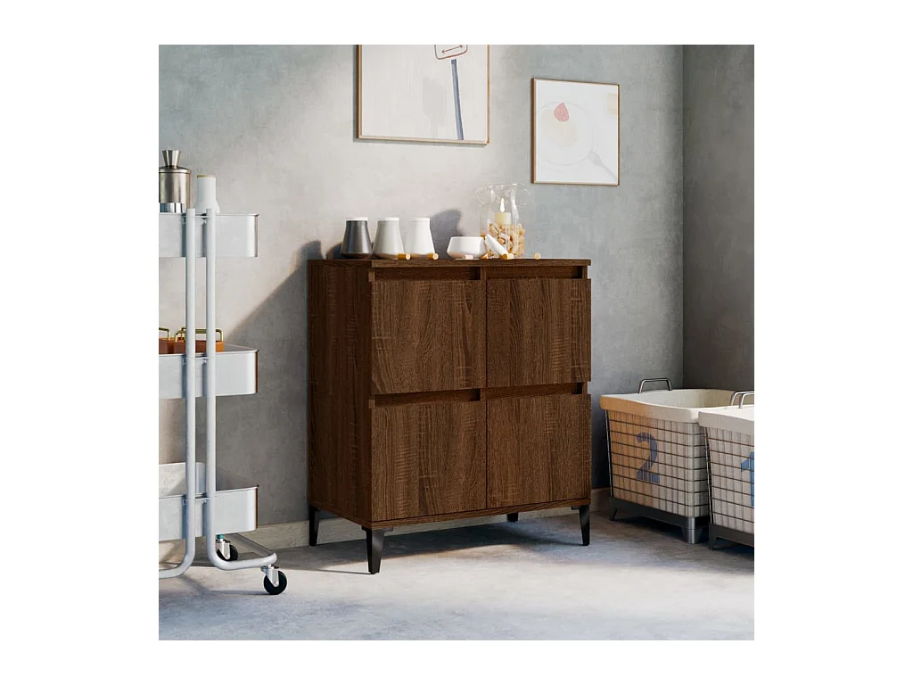 Buffet Chêne marron 60x35x70 cm Bois d'ingénierie