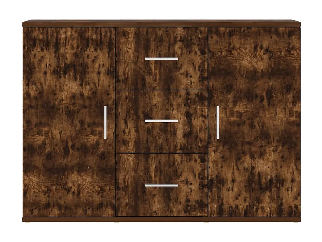 Dressoir 91x29,5x65 cm bewerkt hout gerookt eikenkleurig