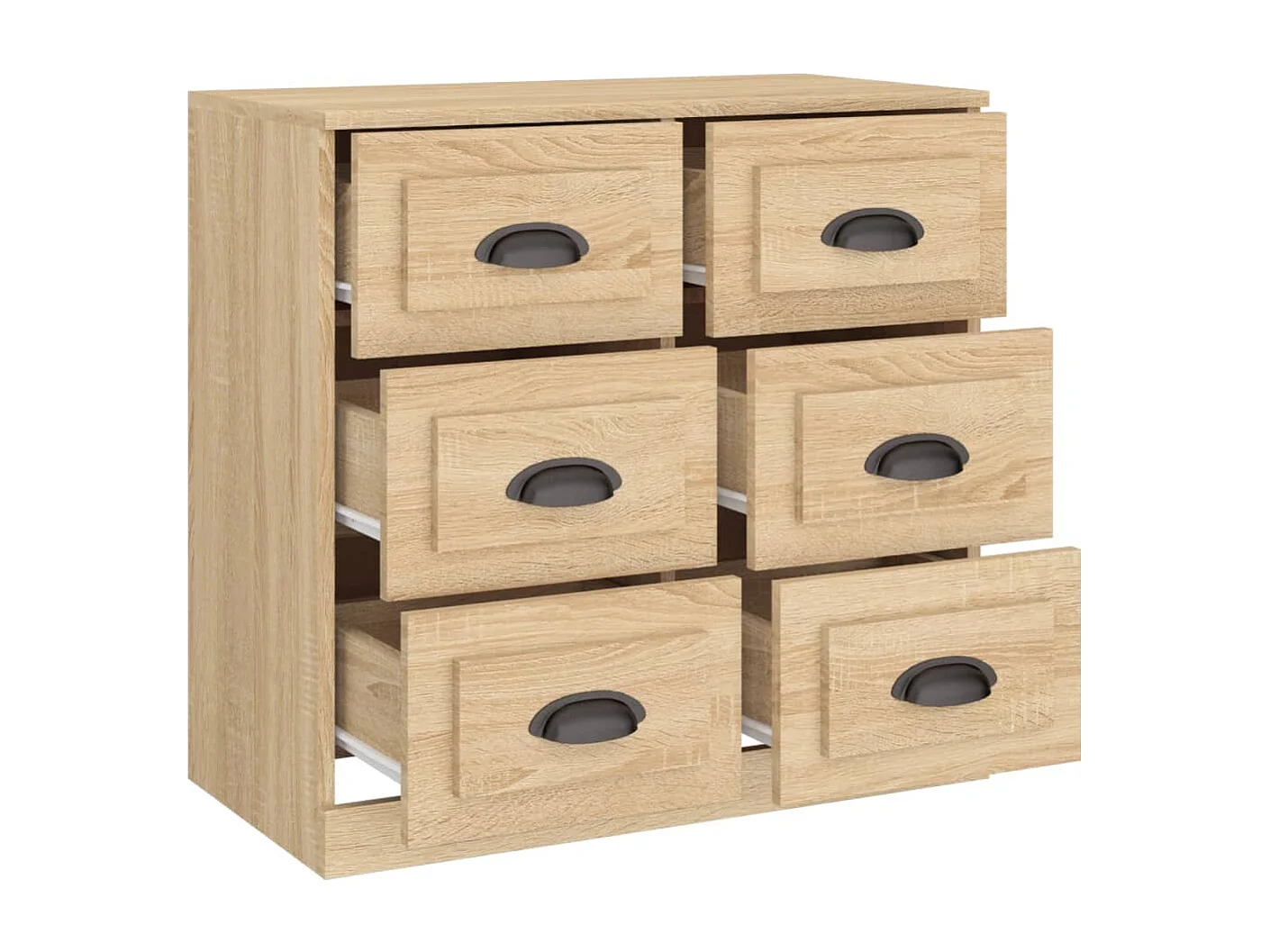 Buffet chêne sonoma 70x35,5x67,5 cm bois d'ingénierie