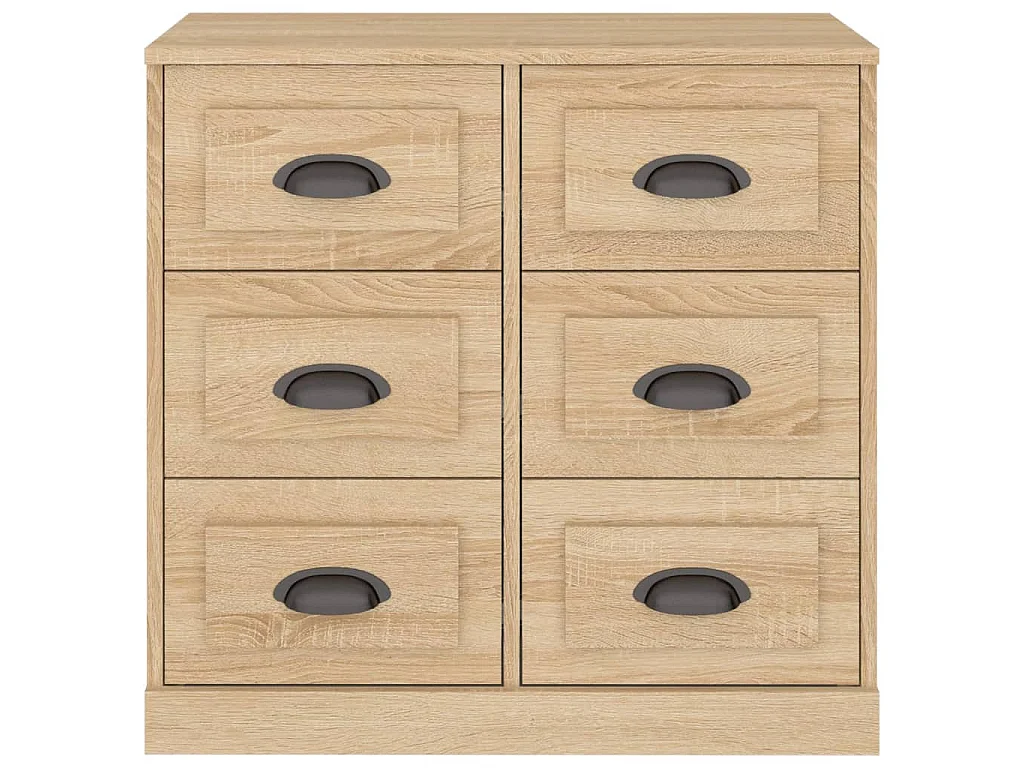 Dressoir 70x35,5x67,5 cm bewerkt hout sonoma eikenkleurig