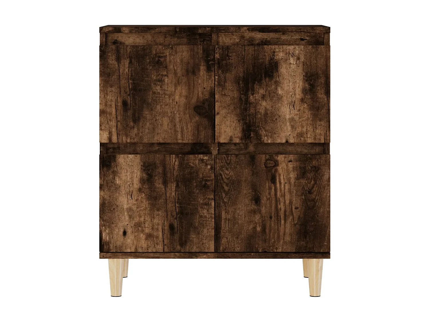 Dressoir 60x35x70 cm bewerkt hout gerookt eikenkleurig