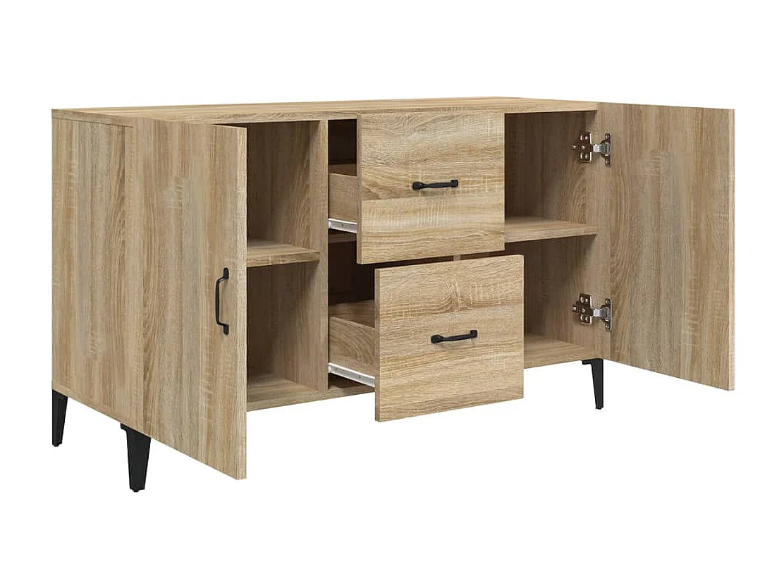 Aparador de madera de ingeniería roble Sonoma 100x36x60 cm