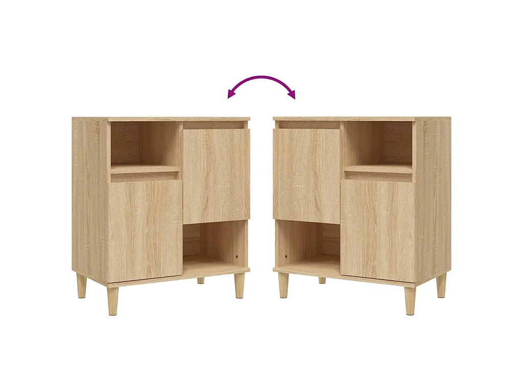 Sideboard Sonoma-Eiche 60x35x70 cm Holzwerkstoff