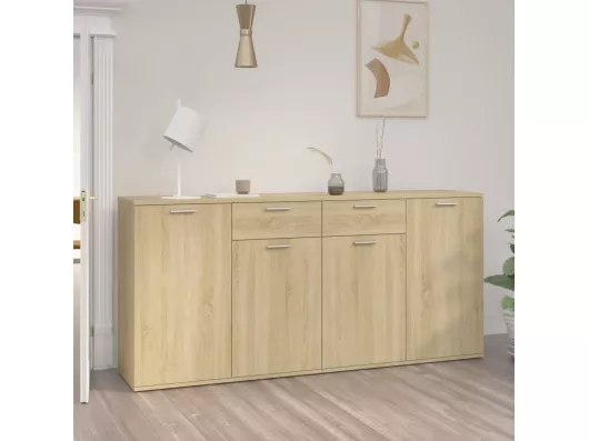 Kauf Unique Sideboard Sonoma-Eiche 160x36x75 cm Holzwerkstoff