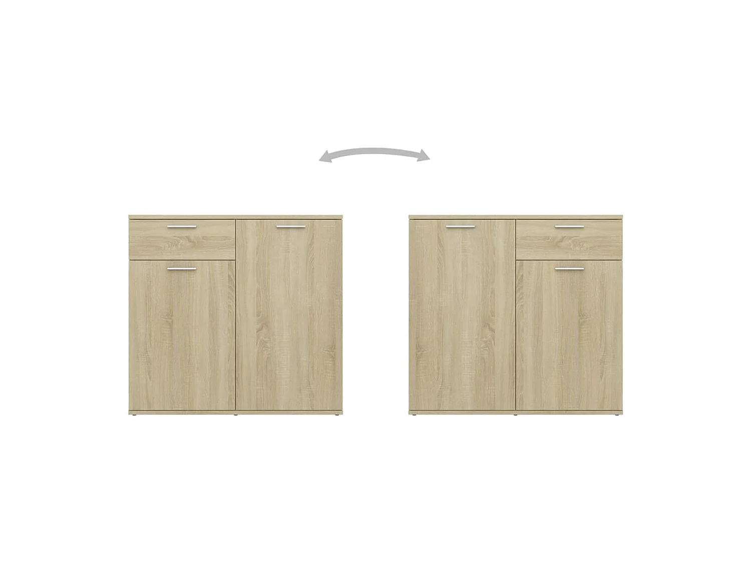 Buffet Chêne sonoma 160x36x75 cm Bois d'ingénierie