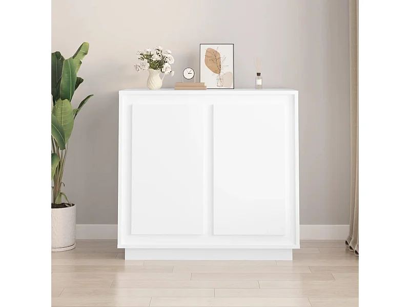 Sideboard Weiß 80x34x75 cm Holzwerkstoff