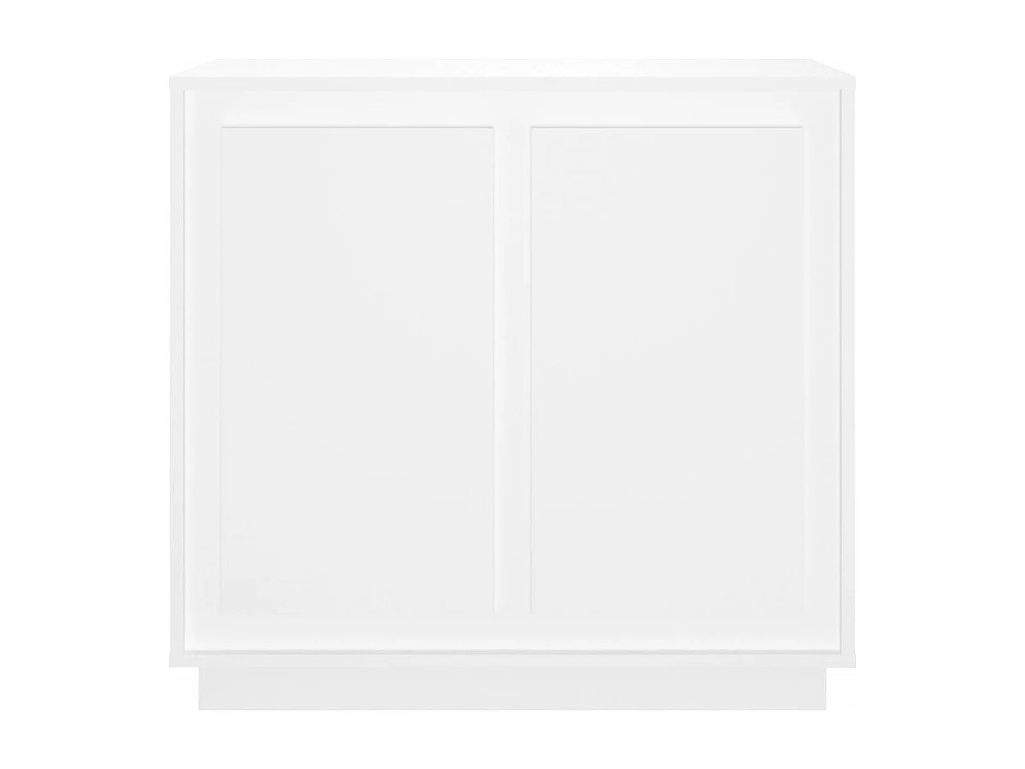 Sideboard Weiß 80x34x75 cm Holzwerkstoff