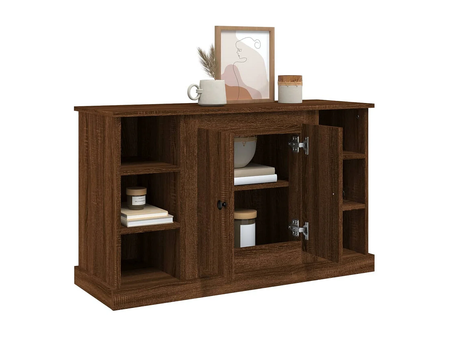 Buffet Chêne marron 100x35,5x60 cm Bois d'ingénierie