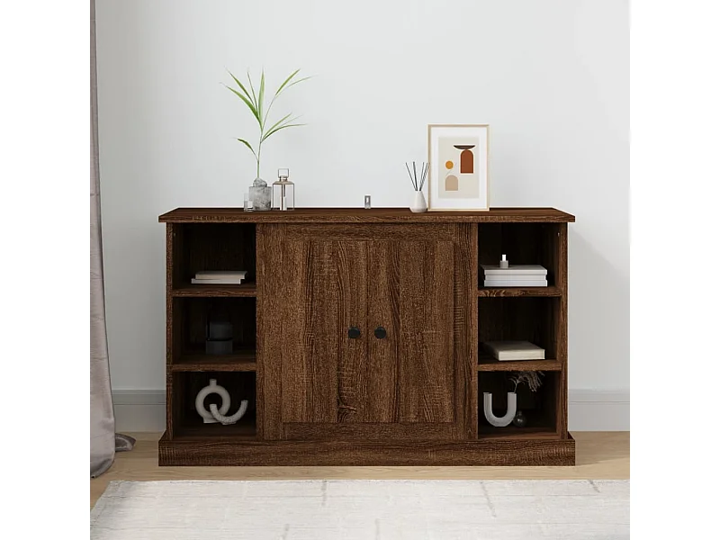 Sideboard Braun Eichen-Optik 100x35,5x60 cm Holzwerkstoff