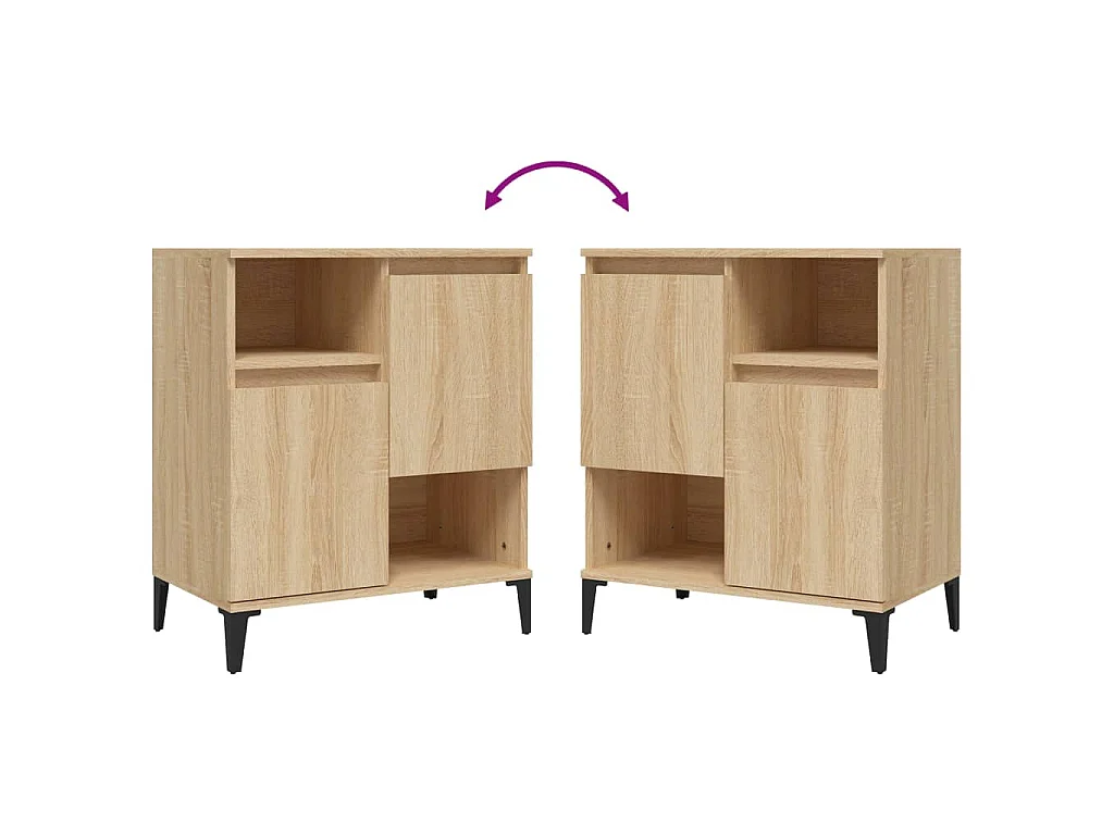 Buffet Chêne sonoma 60x35x70 cm Bois d'ingénierie