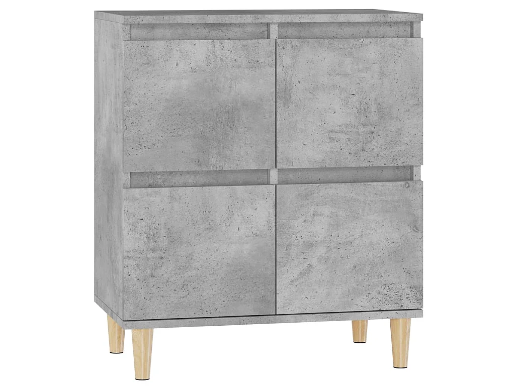 Dressoir 60x35x70 cm bewerkt hout betongrijs